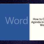 How To Create An Agenda In Microsoft Word Within Agenda Template Word 2010