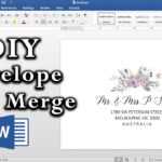 How To: Easy Envelope Mail Merge In Ms Word | Diy Invitations For Word 2013 Envelope Template