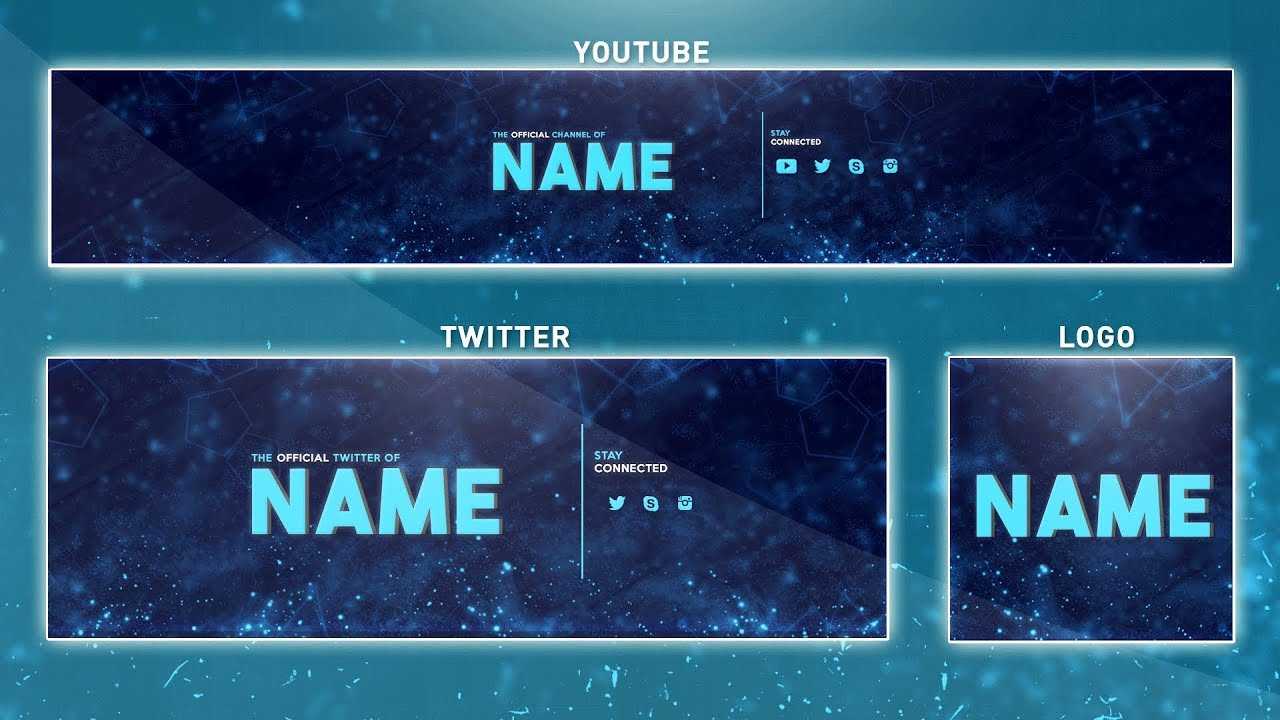 How To Edit On Youtube Banner Template | Photoshop (Banner – Logo – Twitter  Psd) Intended For Banner Template For Photoshop