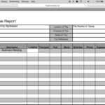 How To Fill In A Free Travel Expense Report | Pdf | Excel With Per Diem Expense Report Template
