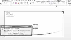 How To Format Envelopes On Microsoft Word : Using Microsoft Word with Word 2013 Envelope Template