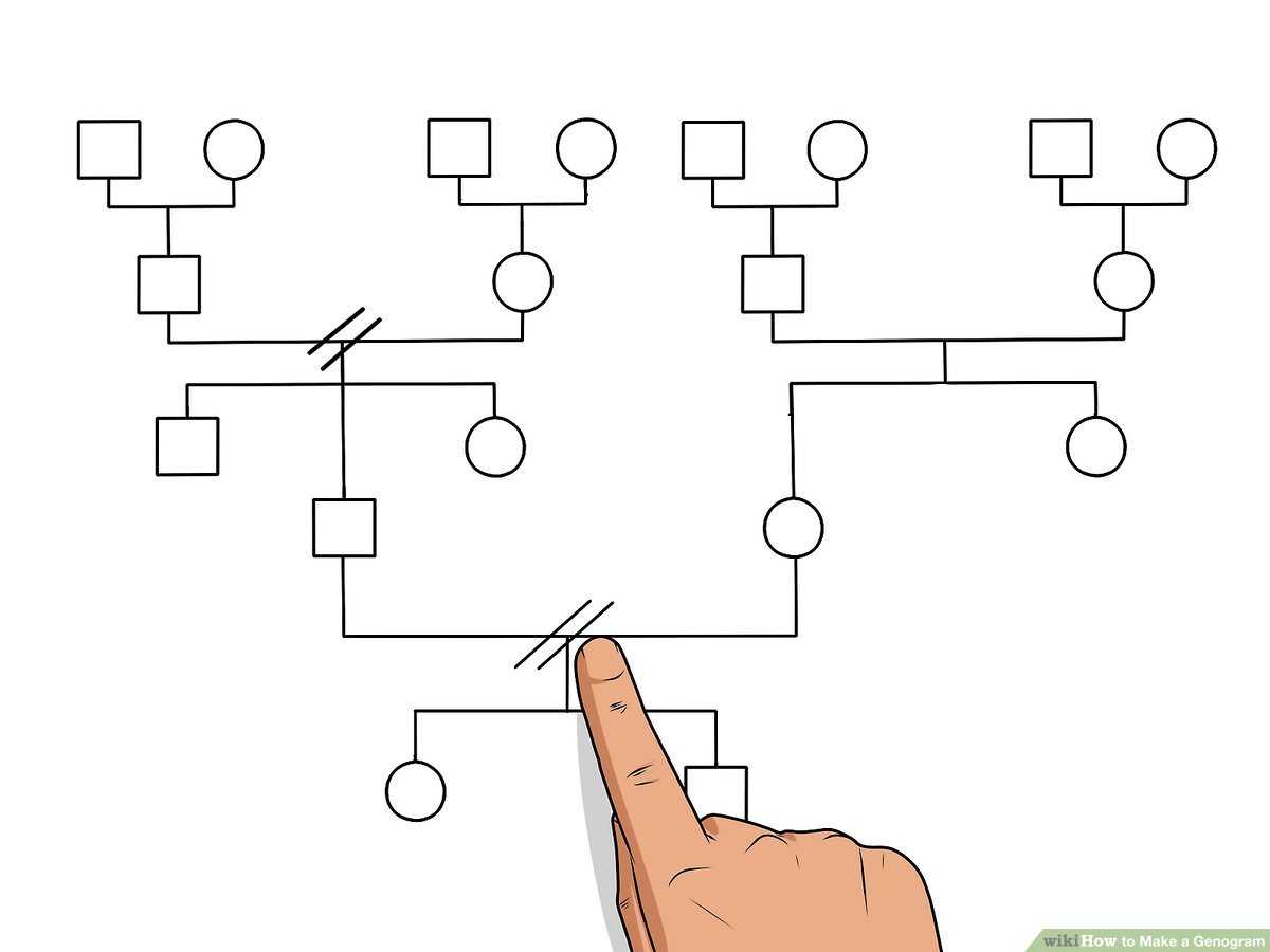 How To Make A Genogram: 14 Steps (With Pictures) – Wikihow With Family Genogram Template Word