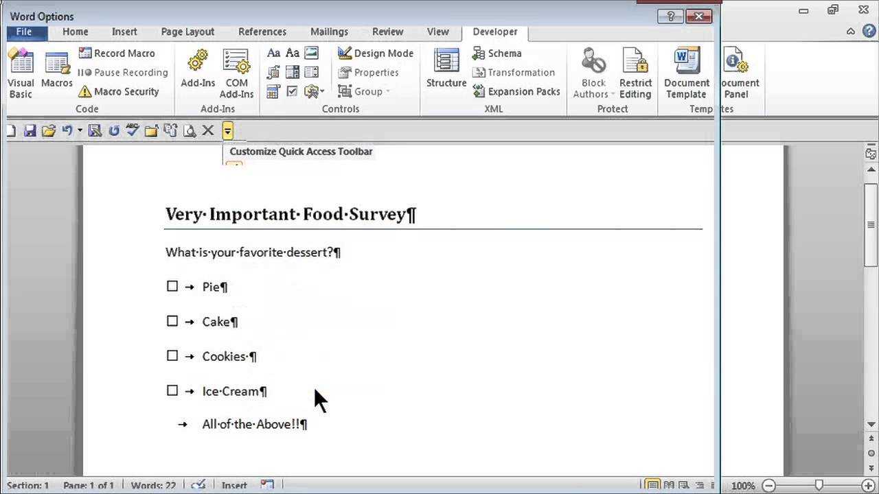 How To Make A Survey On Word – Falep.midnightpig.co With Creating Word Templates 2013