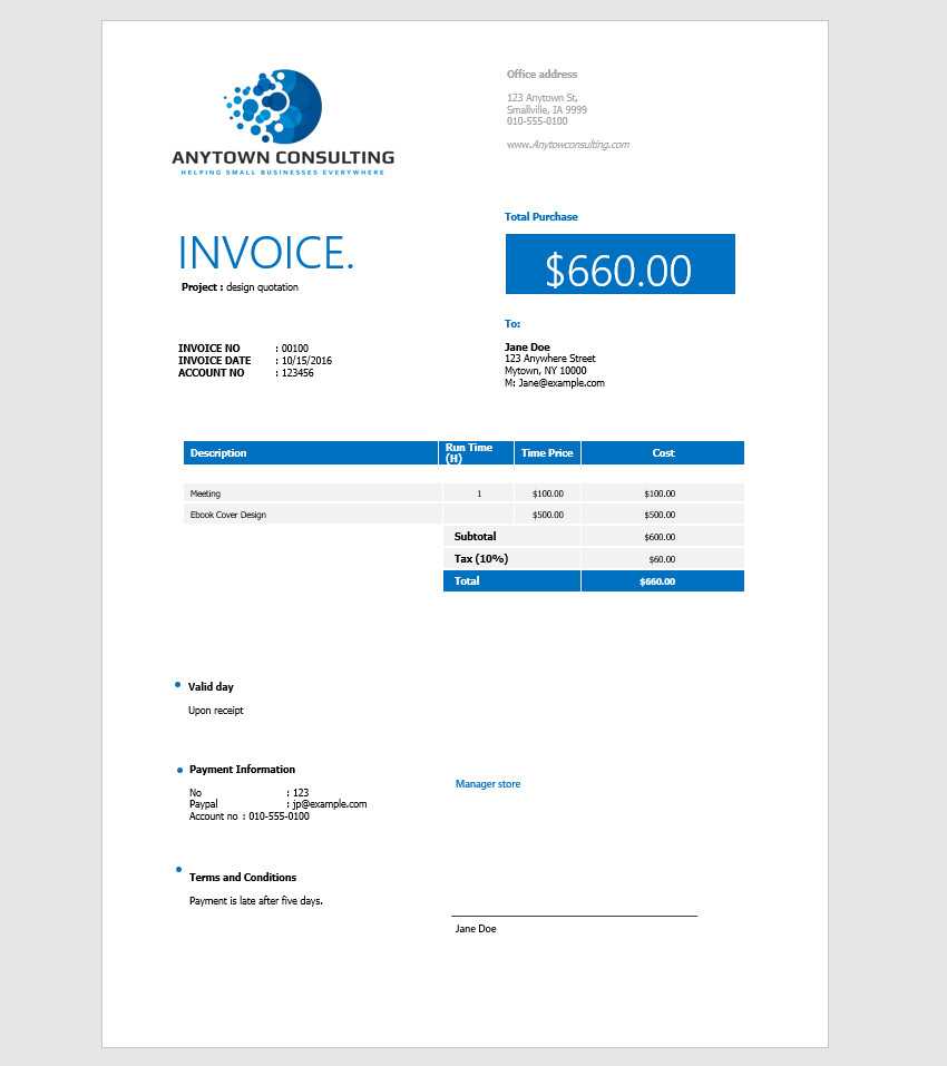 How To Make An Invoice In Word: From A Professional Template With Regard To Web Design Invoice Template Word