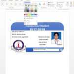 How To Make Id Card Design In Ms Word Urdu Tutorial Within Id Badge Template Word