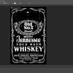 How To Make Jack Daniels Logo In Photoshop Quick & Easy Intended For Blank Jack Daniels Label Template