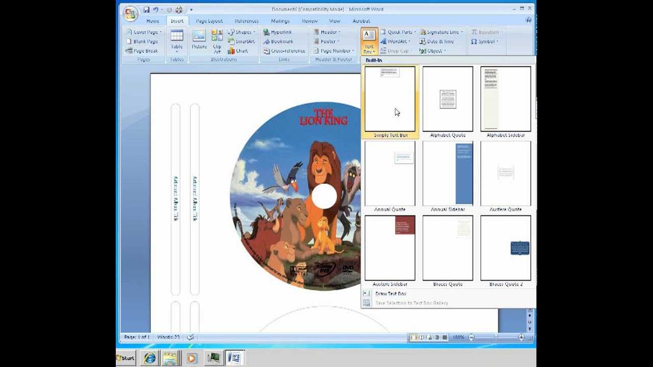 How To Make Labels For Cd Dvd Disc – Youtube Regarding Blank Cd Template Word