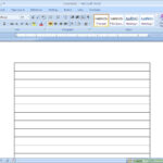 How To Make Lined Paper In Word 2007: 4 Steps (With Pictures) In Ruled Paper Word Template