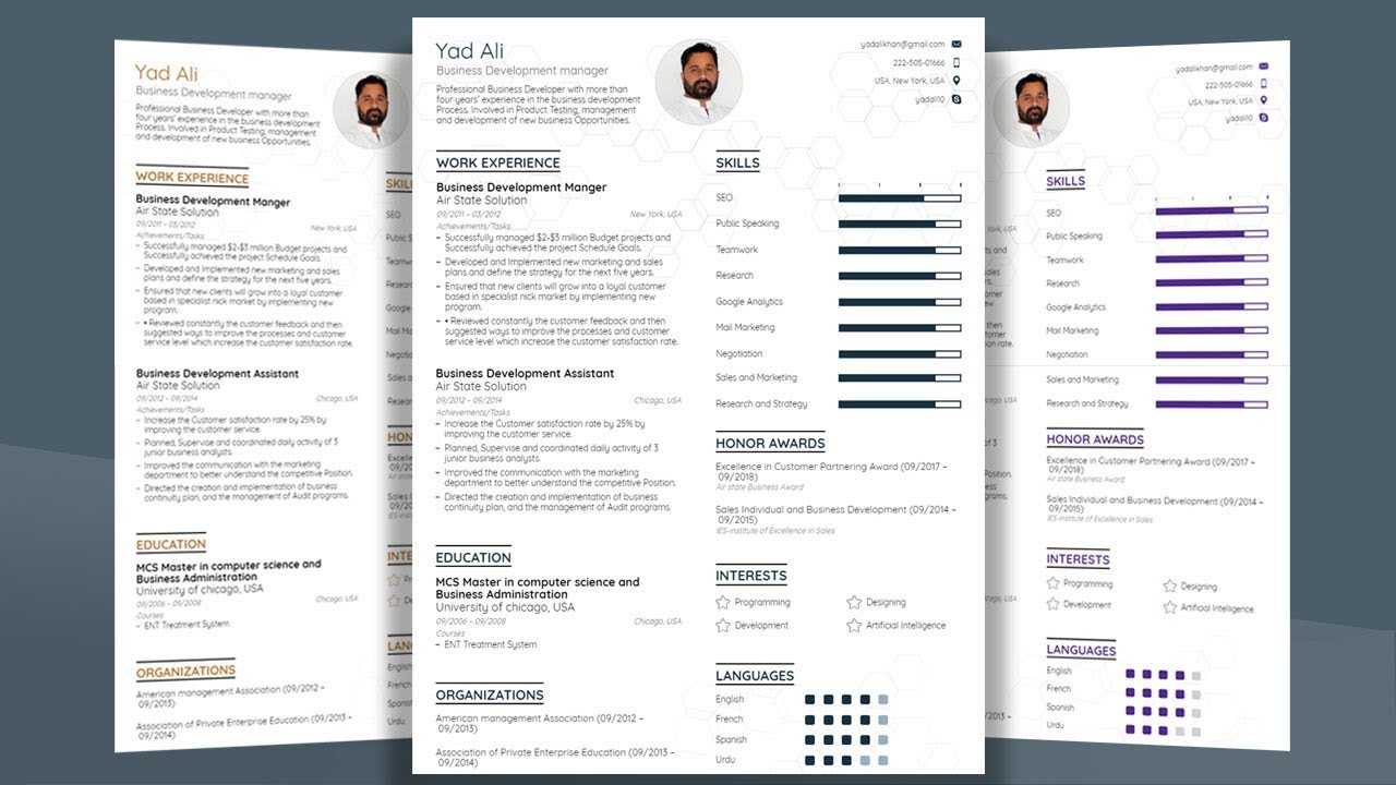 How To Make Professional College Cv / Resume Template With Microsoft Word  2019 With Regard To How To Make A Cv Template On Microsoft Word