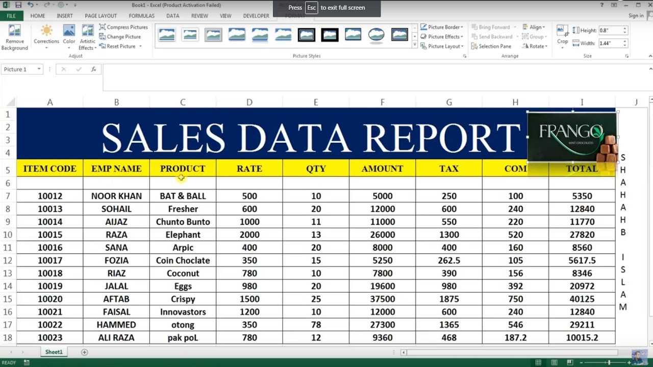 How To Make Sales Report In Excel # 26 With Sale Report Template Excel