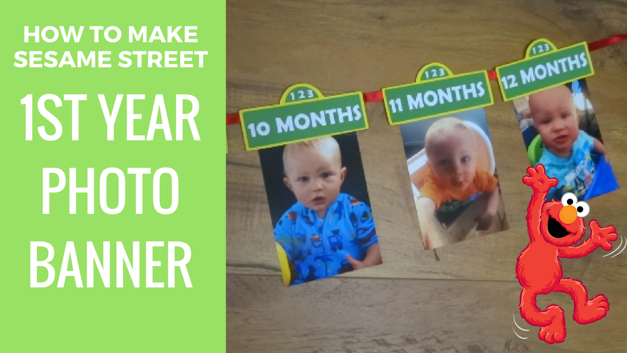 How To Make Sesame Street 1St Year Photo Banner | Free With Regard To Sesame Street Banner Template