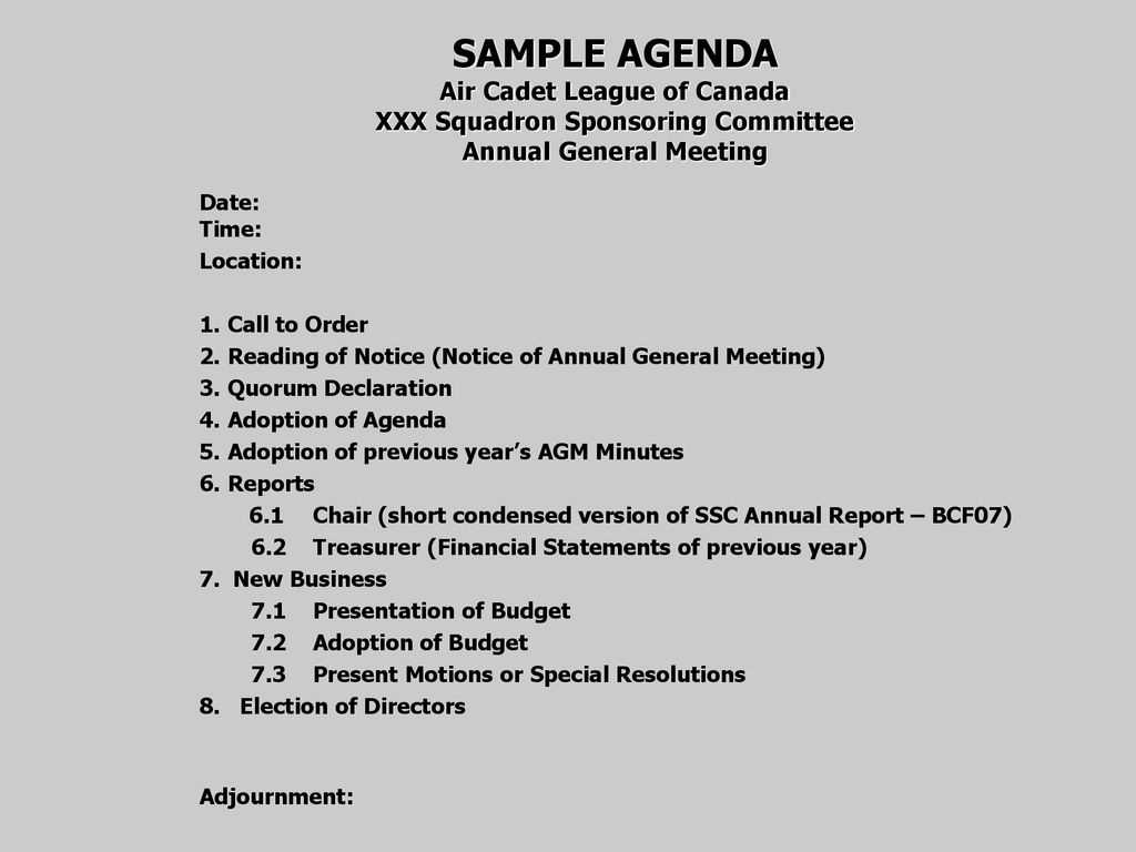 How To Run An Annual General Meeting – Ppt Download Inside Treasurer's Report Agm Template