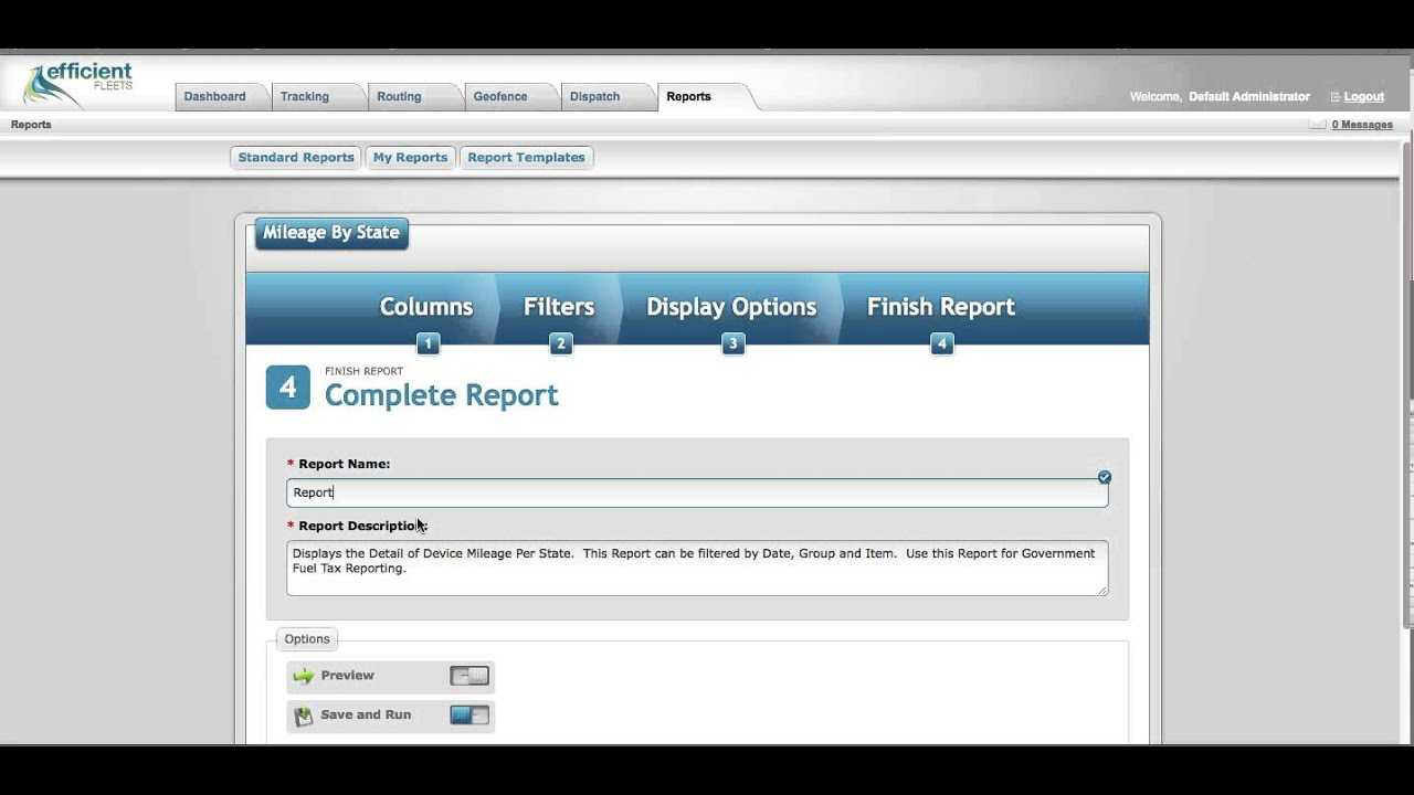 How To Setup A Mileagestate Report Template – Milo Fleet Management  System Throughout Fleet Management Report Template