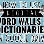 How To Use Digital Word Walls And Dictionaries In Google Inside Blank Word Wall Template Free