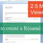 How To Write A Resume / Cv With Microsoft Word Throughout How To Create A Cv Template In Word