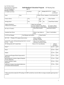 Iep Templates - Fill Online, Printable, Fillable, Blank pertaining to Blank Iep Template