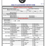 Incident Report For Gyms – Fill Online, Printable, Fillable Intended For Injury Report Form Template
