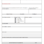 Incident Report Form – Pertaining To Health And Safety Incident Report Form Template