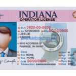 Indiana Driver License Psd Template With Regard To Blank Drivers License Template