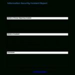 Information Security Incident Report Form – Dalep.midnightpig.co Pertaining To Computer Incident Report Template