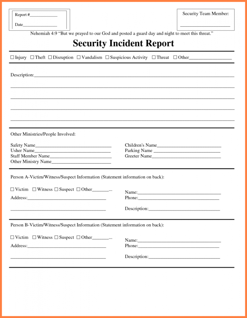 Free Info Report Template PDF