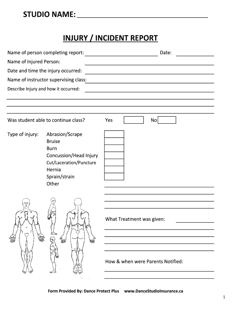 Injury Report Template – Fill Out And Sign Printable Pdf Template | Signnow Within Insurance Incident Report Template