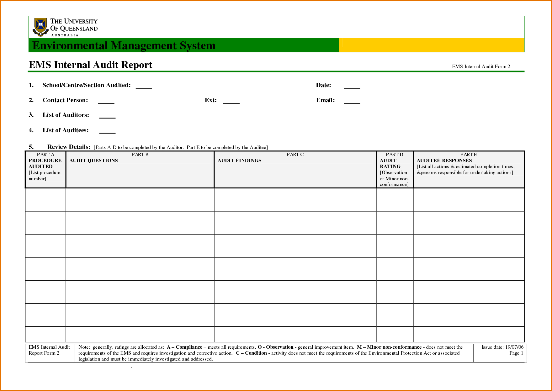 Internal Audit Report Sample – Calep.midnightpig.co Throughout Template For Audit Report