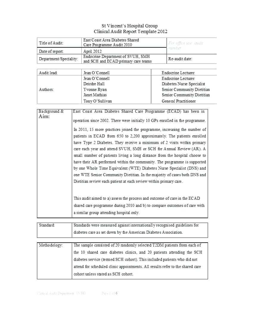 It Audit Report Template – Cdjingmiao Within Sample Hr Audit Report Template