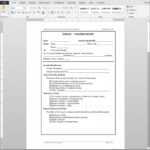 It Incident Report Template Information Technology Incident In Template For Information Report