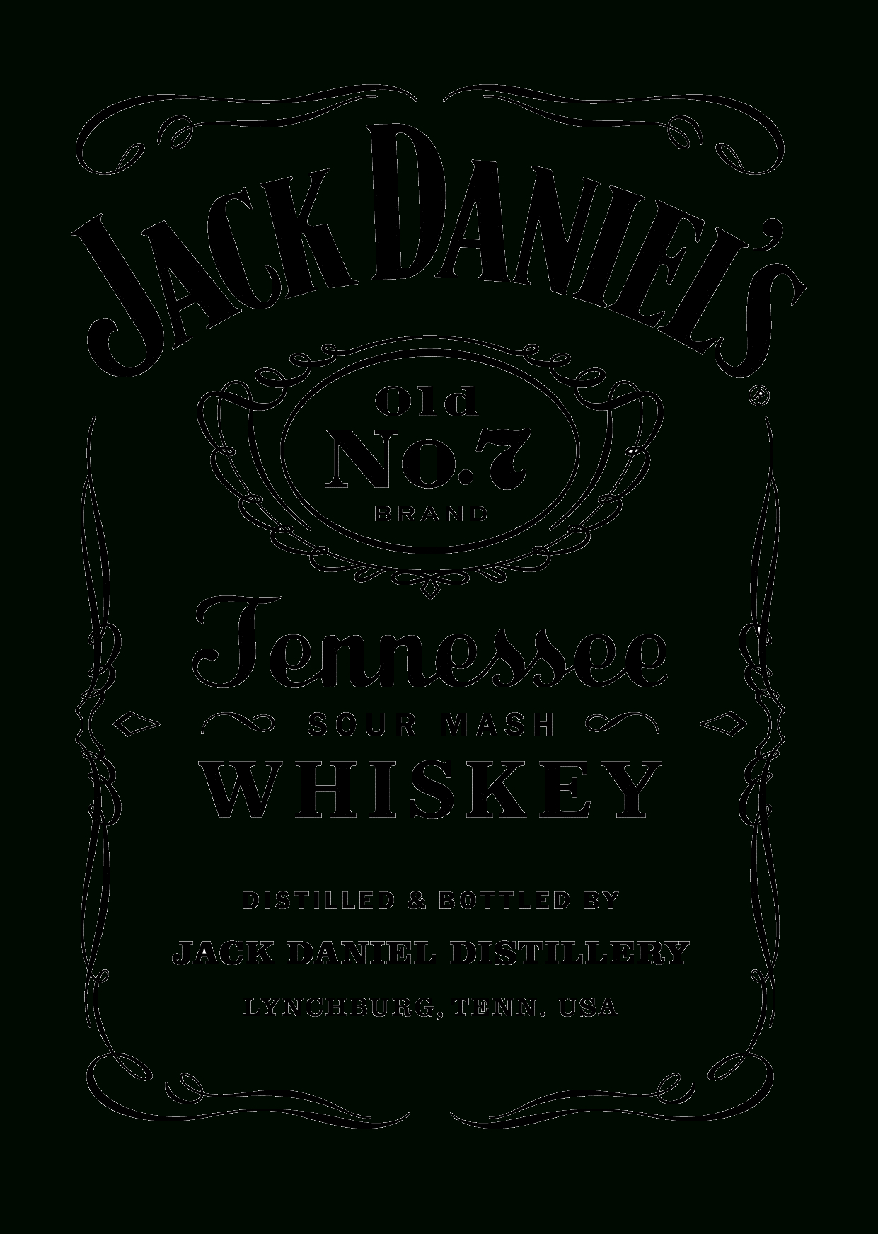 Jack Daniels Label Vector At Vectorified | Collection Of Pertaining To Blank Jack Daniels Label Template