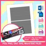 Jack Link's Steak Bar Wrapper Template, Psd, Png And Svg, Dxf, Doc  Microsoft Word Formats, 8.5X11" Sheet, Printable 679 For Blank Candy Bar Wrapper Template For Word