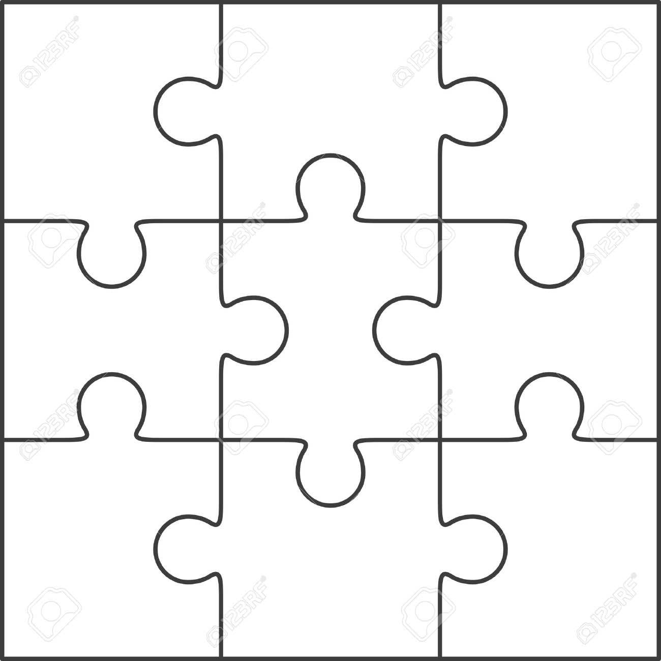 Jigsaw Puzzle Template – Dalep.midnightpig.co Pertaining To Jigsaw Puzzle Template For Word