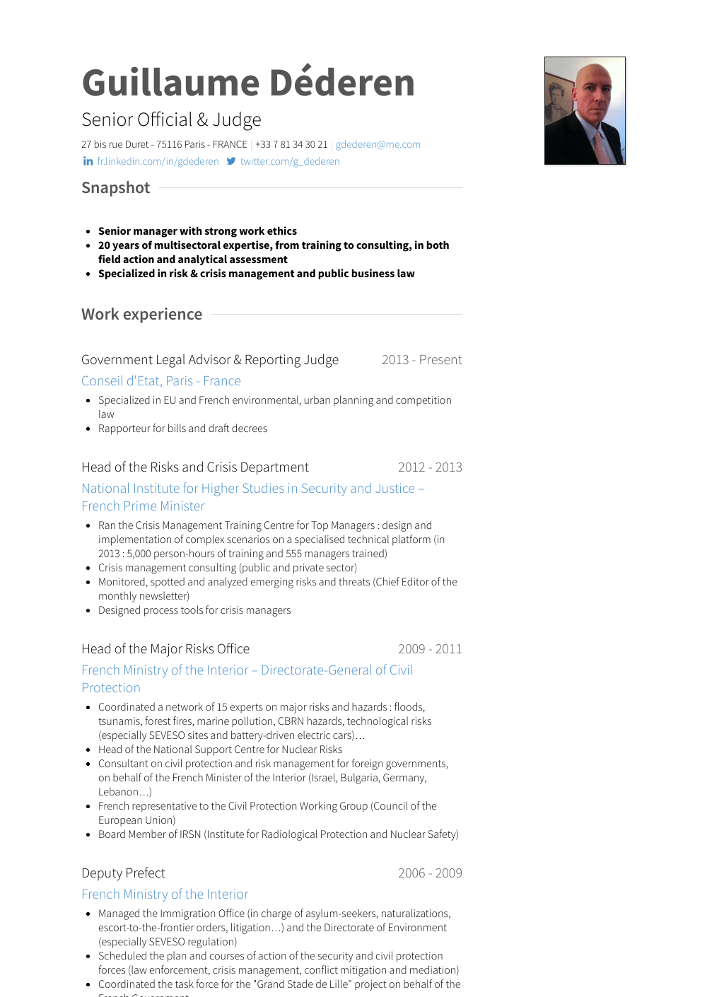 Judge – Resume Samples And Templates | Visualcv With Rapporteur Report Template