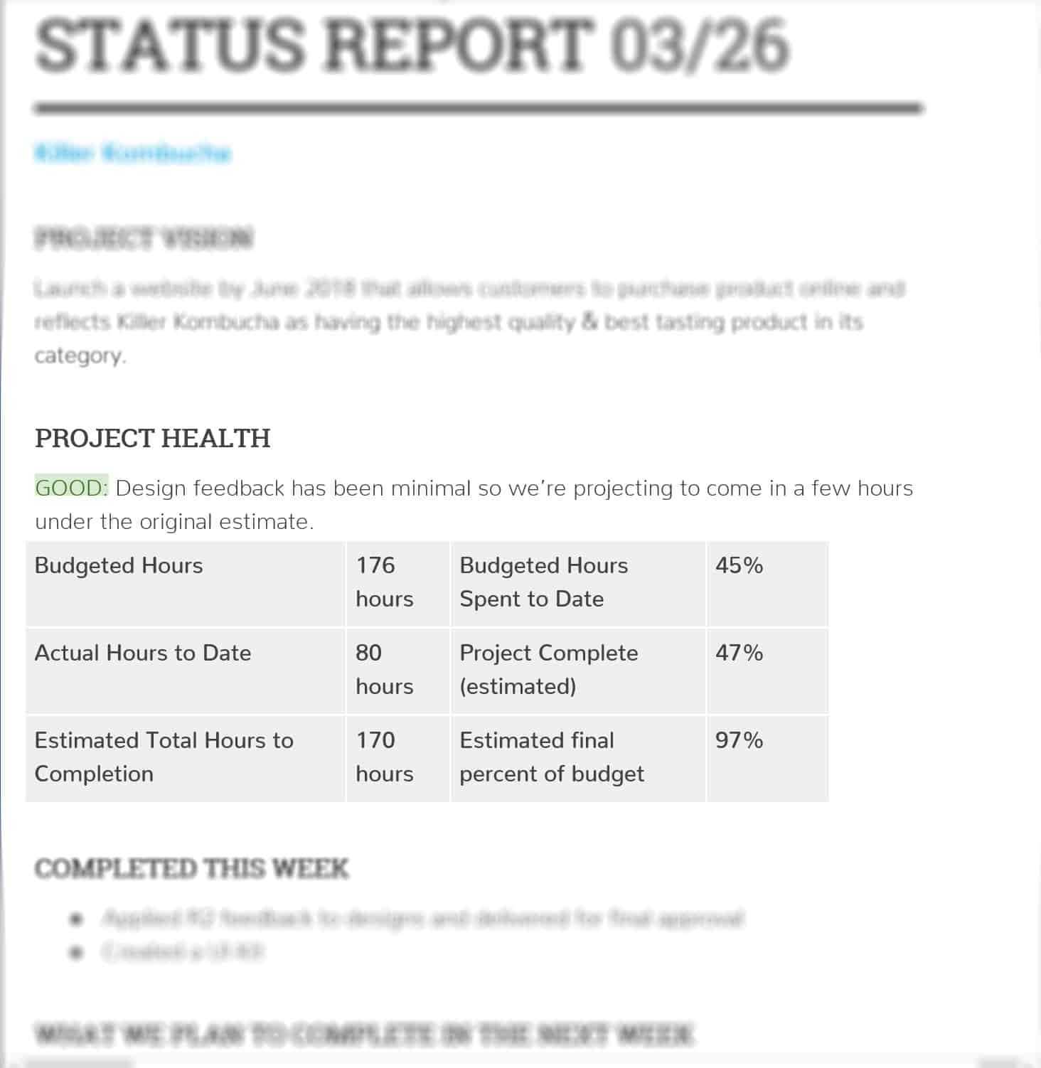 Keep Your Project On Track With Status Reports – The Digital Pertaining To Project Implementation Report Template