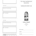 Kindergarten Report Card Template – Fill Online, Printable Within Kindergarten Report Card Template