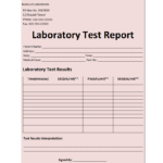 Laboratory Test Report Template Intended For Patient Report Form Template Download