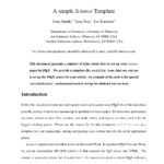 Latex Templates » Academic Journals Pertaining To Acs Word Template