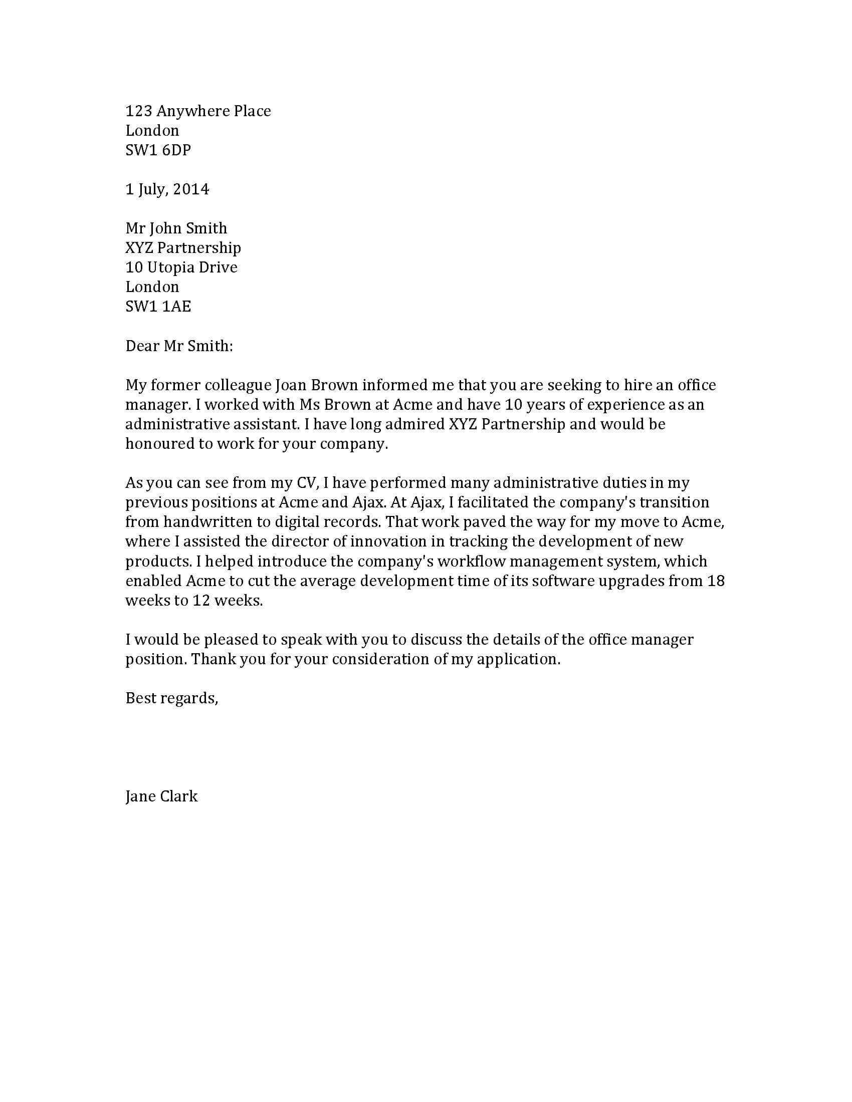 Letter Formats: Block, Modified Block | Lexico Throughout Modified Block Letter Template Word