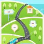 Library Of Road Map Picture Transparent Library Outline Png Regarding Blank Road Map Template