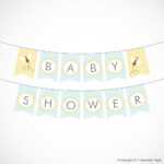 Lots Of Baby Shower Banner Ideas (+ Decorations) Intended For Diy Baby Shower Banner Template
