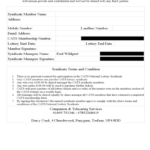 Lottery Syndicate Agreement Form – 6 Free Templates In Pdf Pertaining To Lottery Syndicate Agreement Template Word