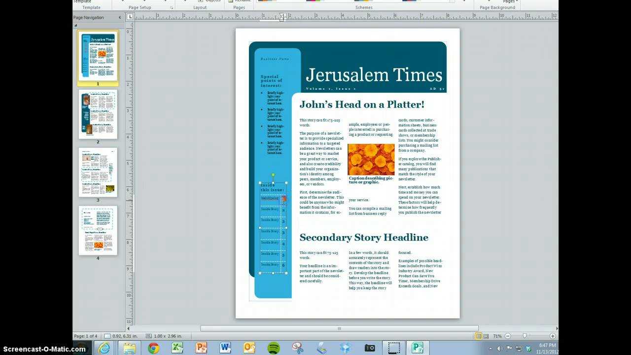 Magazine Layout Word - Falep.midnightpig.co With Regard To Magazine Template For Microsoft Word
