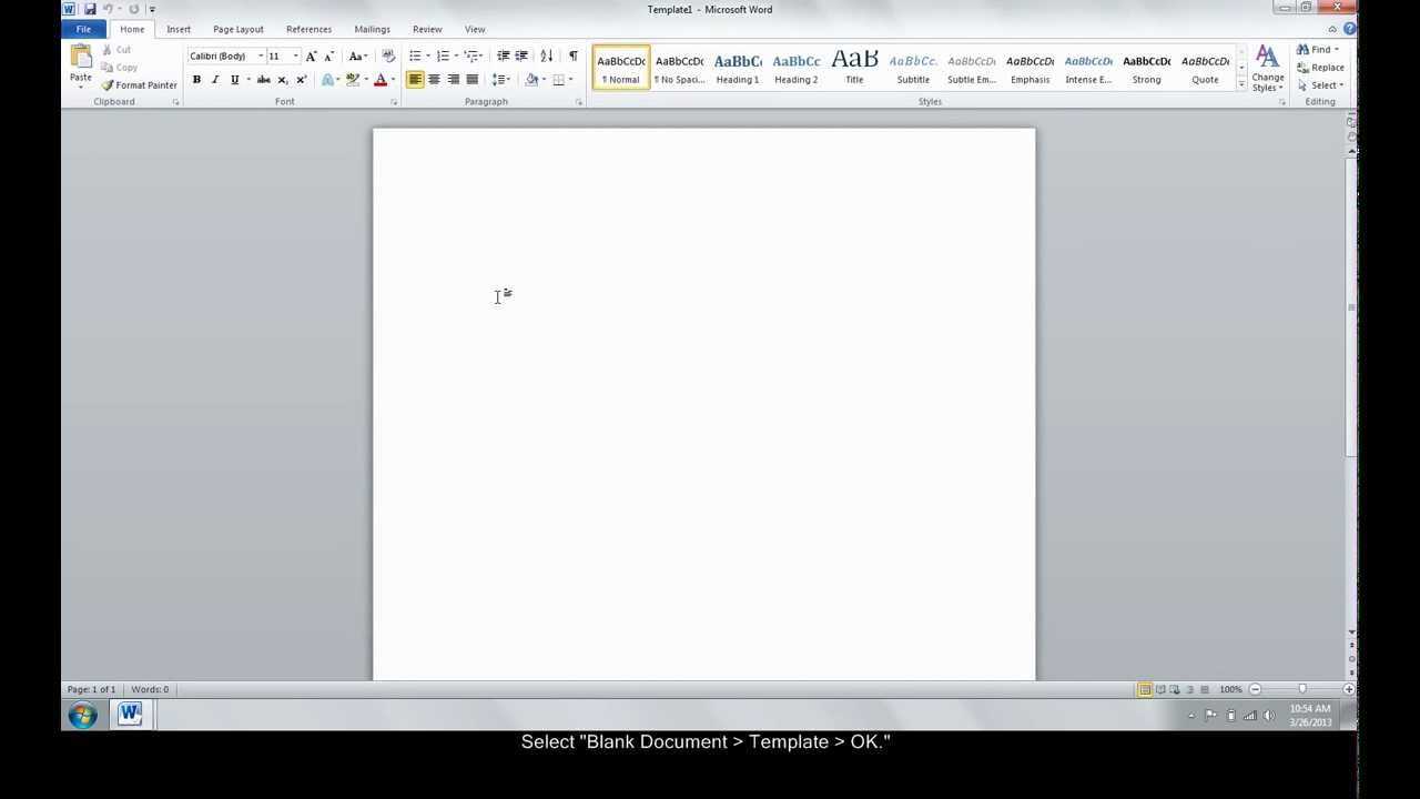 Make A Custom Template In Word Pertaining To How To Create A Template In Word 2013