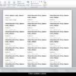 Making Address Labels With Mail Merge For How To Create A Mail Merge Template In Word 2010