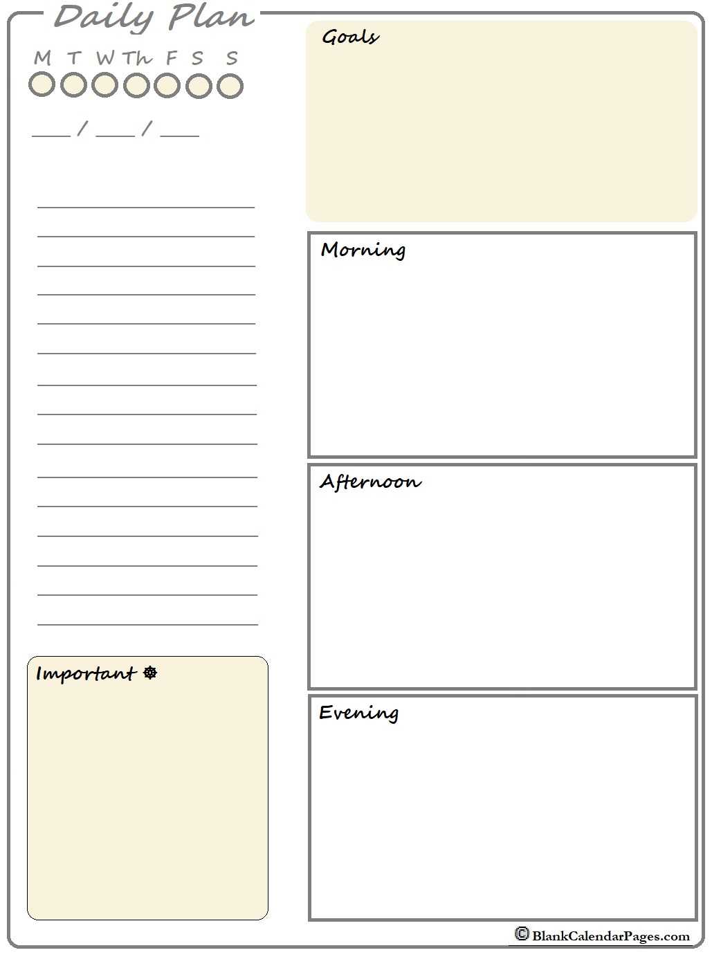 March 2020 Daily Calendar Template| March 2020 Daily Planner Regarding Printable Blank Daily Schedule Template
