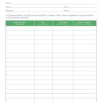 Medication List Forms Templates – Calep.midnightpig.co Inside Blank Prescription Form Template