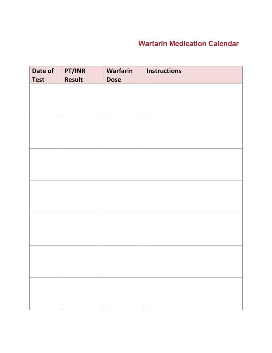 Medication Schedule – Calep.midnightpig.co Inside Blank Medication List Templates