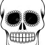 Mexican Sugar Skull Template Stock Vector – Illustration Of Intended For Blank Sugar Skull Template