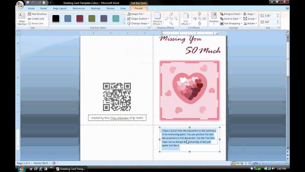 Microsoft Greeting Card Template – Falep.midnightpig.co For Hours Of Operation Template Microsoft Word
