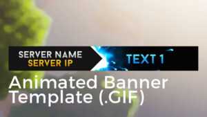 Minecraft Animated Server Banner Template &quot;super Dazzle&quot; within Animated Banner Templates
